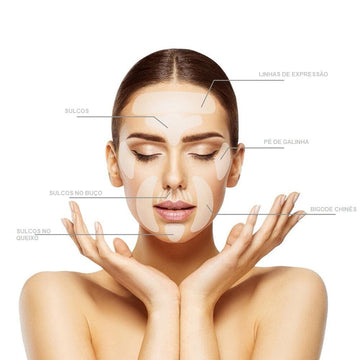 PureSkin - Adesivo de Silicone Antirrugas e Linhas de Expressão