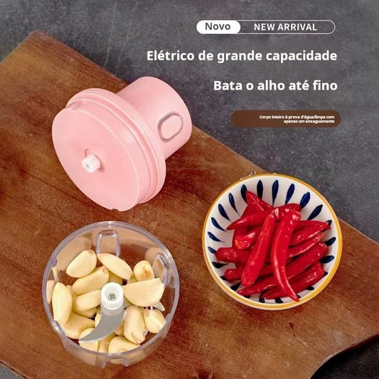 Mini Processador Elétrico de Alimentos